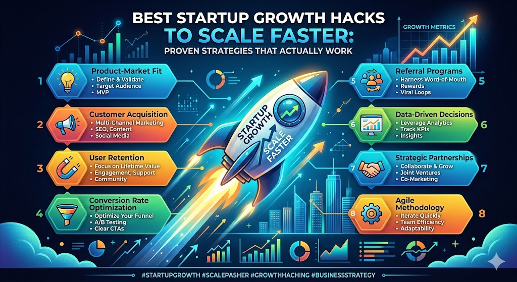 Best Startup Growth Hacks to Scale Faster: Proven Strategies That Actually Work
